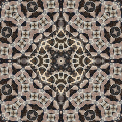 Seamless abstract pattern. Symmetrical texture. Square pattern art