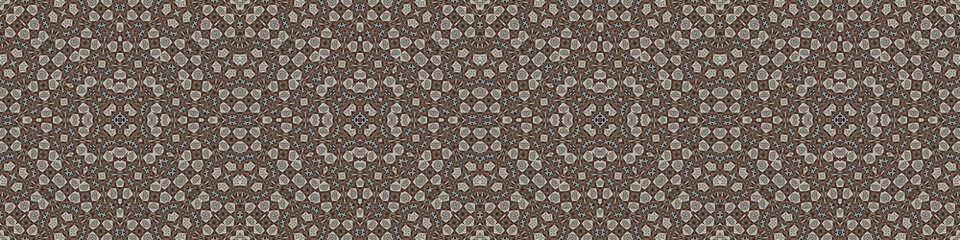 Seamless abstract ribbon pattern. Art ribbon. Symmetrical texture pattern