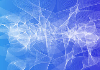 abstract blue background with a bright smoke spreading