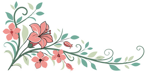 Obraz premium Floral background with flowers