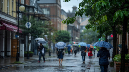 Fototapeta premium Soft drizzle outside
