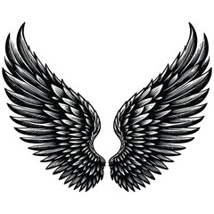 black wings tattoo
