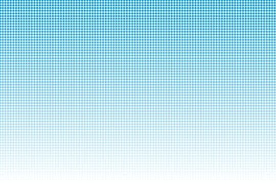 Minimalist Blue and White Dotted Vector Backdrop. Abstract Blue Halftone Dotted Gradient Background. Modern Light Blue Dot Pattern Gradation. Retro Pop Art Style Cyan Halftone Texture