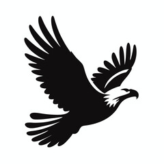 Obraz premium Vector flying eagle.