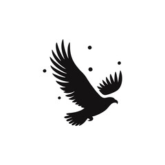 A vector flying bird.