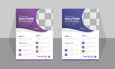 Portfolio geometric design vector set. Abstract blue liquid graphic gradient circle shape on cover book presentation. Minimal brochure layout and modern report business flyers poster template.