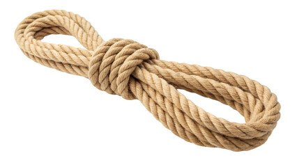 Obraz premium Strong nautical rope knot perfect for design projects adding texture and rustic charm