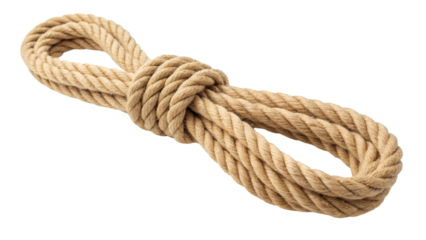 Strong nautical rope knot perfect for design projects adding texture and rustic charm