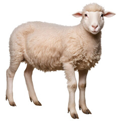 Fototapeta premium White Sheep Standing
