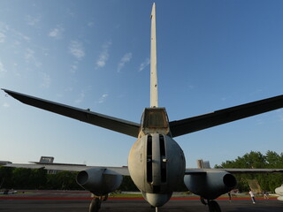 View of Old Chinese Warplane Tail Section