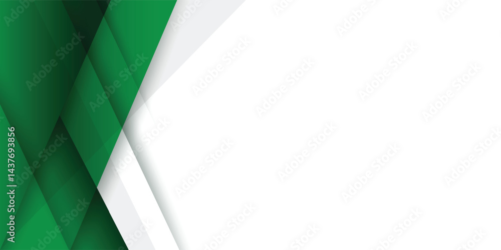Poster abstract dark green gradient stripes geometric triangle dynamic composition with space horizontal ba
