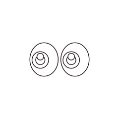 pair of eyes looking emoji vector look illustration eye