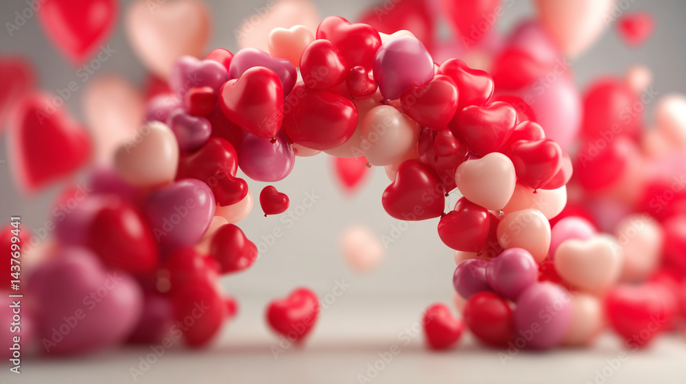 Poster a sparkling bokeh effect valentine texture background