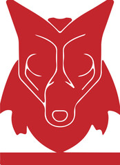 Wolf simple icon. Vector ICON all icon Viktor