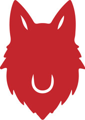Wolf simple icon. Vector ICON all icon Viktor