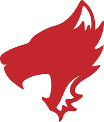 Wolf simple icon. Vector ICON all icon Viktor