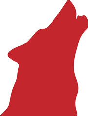 Wolf simple icon. Vector ICON all icon Viktor