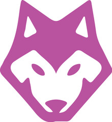 Wolf simple icon. Vector ICON all icon Viktor