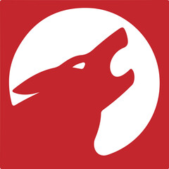 Wolf simple icon. Vector ICON all icon Viktor