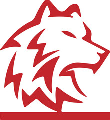 Wolf simple icon. Vector ICON all icon Viktor