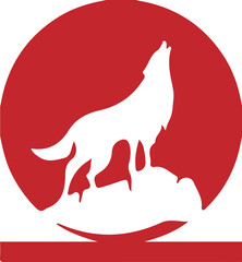Wolf simple icon. Vector ICON all icon Viktor