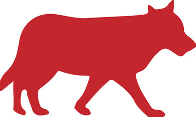 Wolf simple icon. Vector ICON all icon Viktor