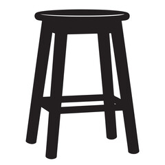 wooden chair isolated on white