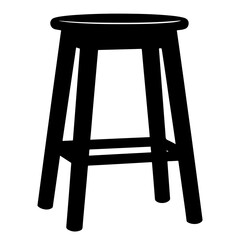 wooden chair isolated on white