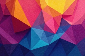 Obraz premium Geometric abstract shapes, vibrant color blocks, modern, pattern, trendy