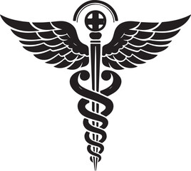 Caduceus Snake Medical Health Logo Symbol Asclepius Wand And Health Related Icon