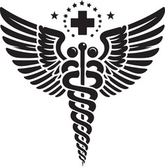 Caduceus Snake Medical Health Logo Symbol Asclepius Wand And Health Related Icon