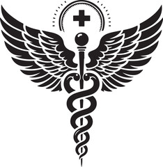 Caduceus Snake Medical Health Logo Symbol Asclepius Wand And Health Related Icon