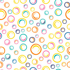 Seamless pattern with a simple abstract drawing. Vector illustration.