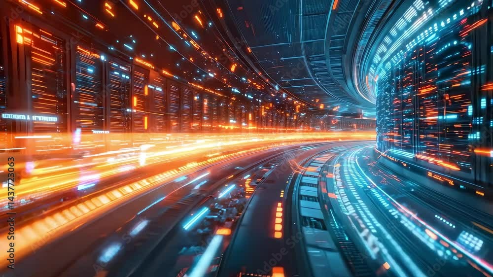 Poster high-speed data transmission in data center