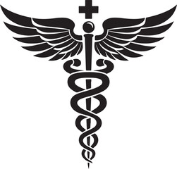 Caduceus Snake Medical Health Logo Symbol Asclepius Wand And Health Related Icon