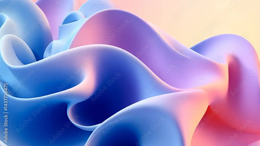 Poster vibrant waves of color dance through a surreal landscape filled with soft textures and mesmerizing l
