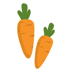 Illustration of Fresh Carrots