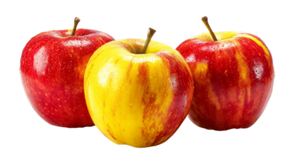 Fresh Red and Yellow Apples  Sweet and Juicy Fruit for Healthy Snacking