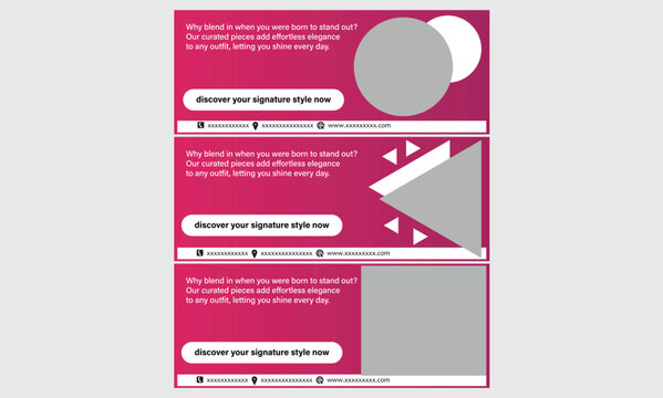 colorful billboard for fashion store 