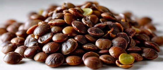 Fototapeta premium Pile of Brown Lentils