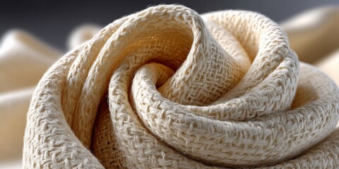 Soft, textured cream-colored fabric