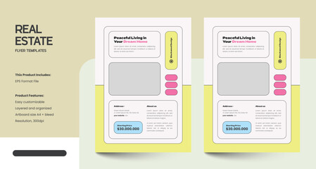 Creative Modern Real Estate Flyer Design Template