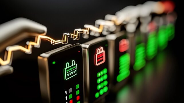 Digital Dashboard with Trending Data