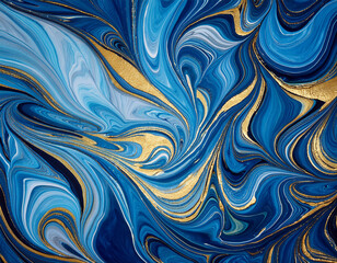 Fototapeta premium Blue Marble seamless gilded pattern. Design element for sale banners, posters, labels, and gift wrapping paper.