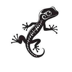 Naklejka premium lizard isolated on white