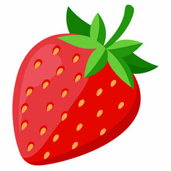 Obraz premium Strawberry isolated on white background