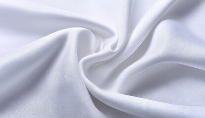Obraz premium Smooth white fabric folds (1)