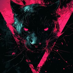 Dark Panther Illustration from Graphic Novel