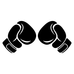 Boxing glove silhouette vector icon,modern concept ideas,isolated on white background,can be for logo,boxing team icon