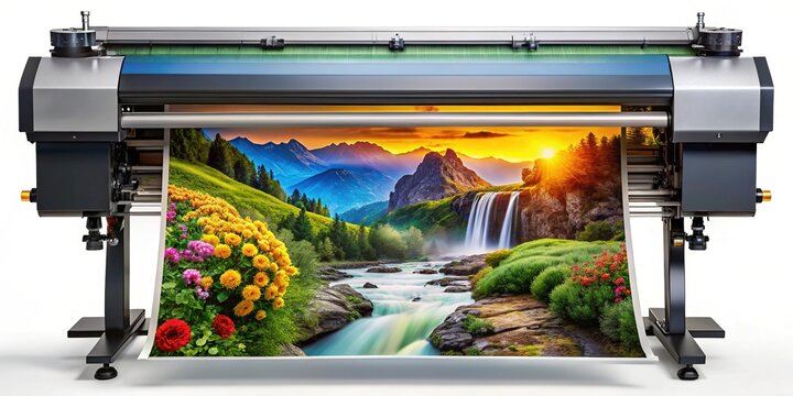 Large Format Color Plotter Printing Photo Banner